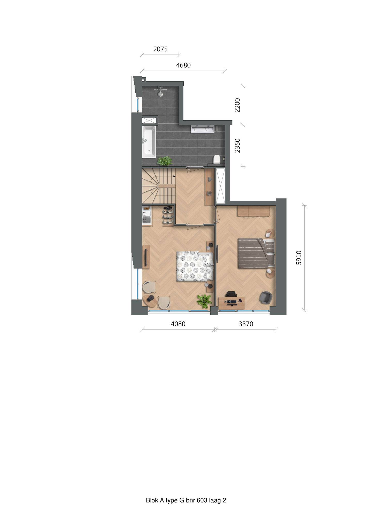 Foto 4 van De Zwaan - Westertoren - penthouse (Bouwnr. A6.03)