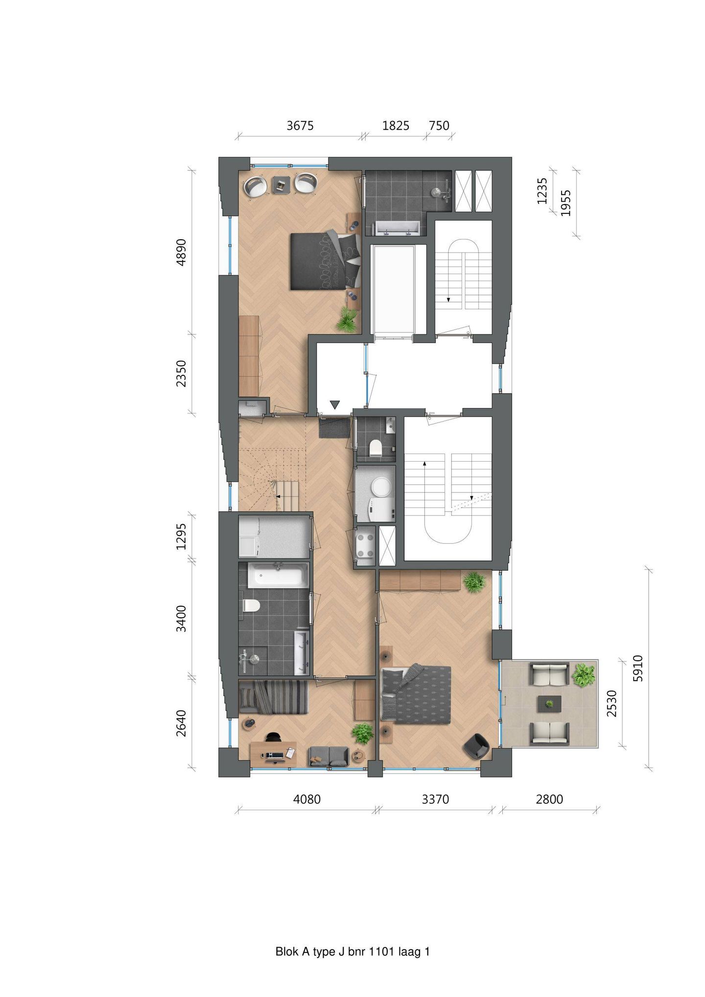 Foto 4 van De Zwaan - Westertoren - penthouse (Bouwnr. A11.01)