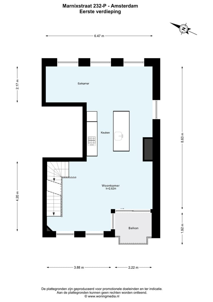 Foto 30 van Marnixstraat 232-P