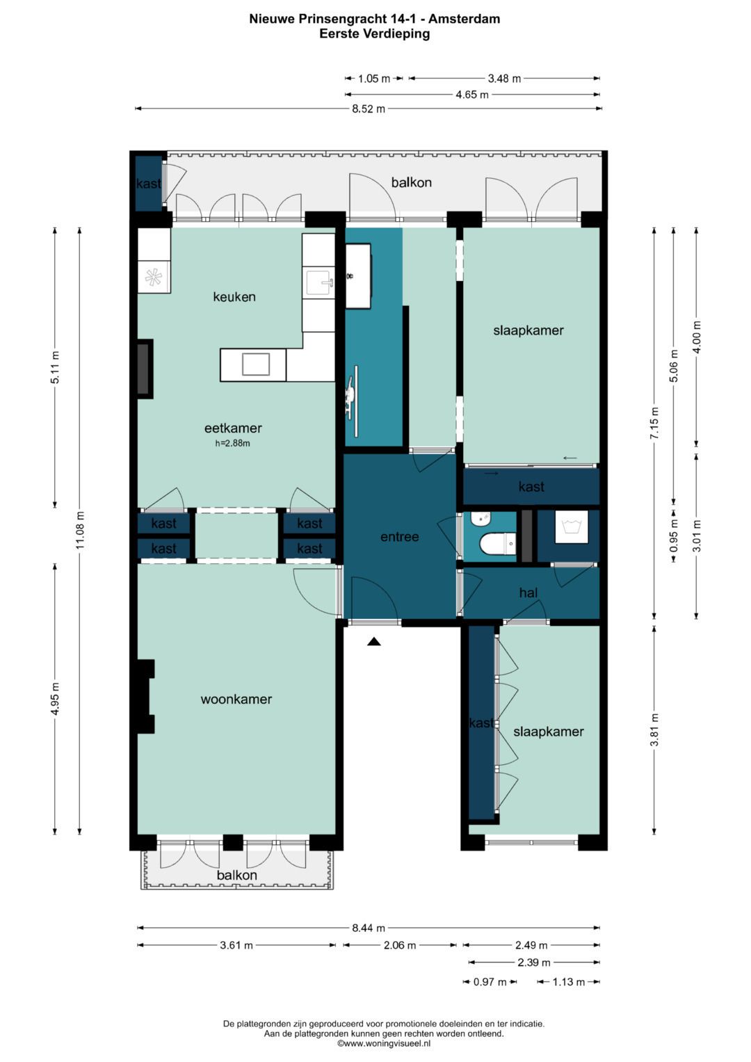 Foto 6 van Nieuwe Prinsengracht 14-1