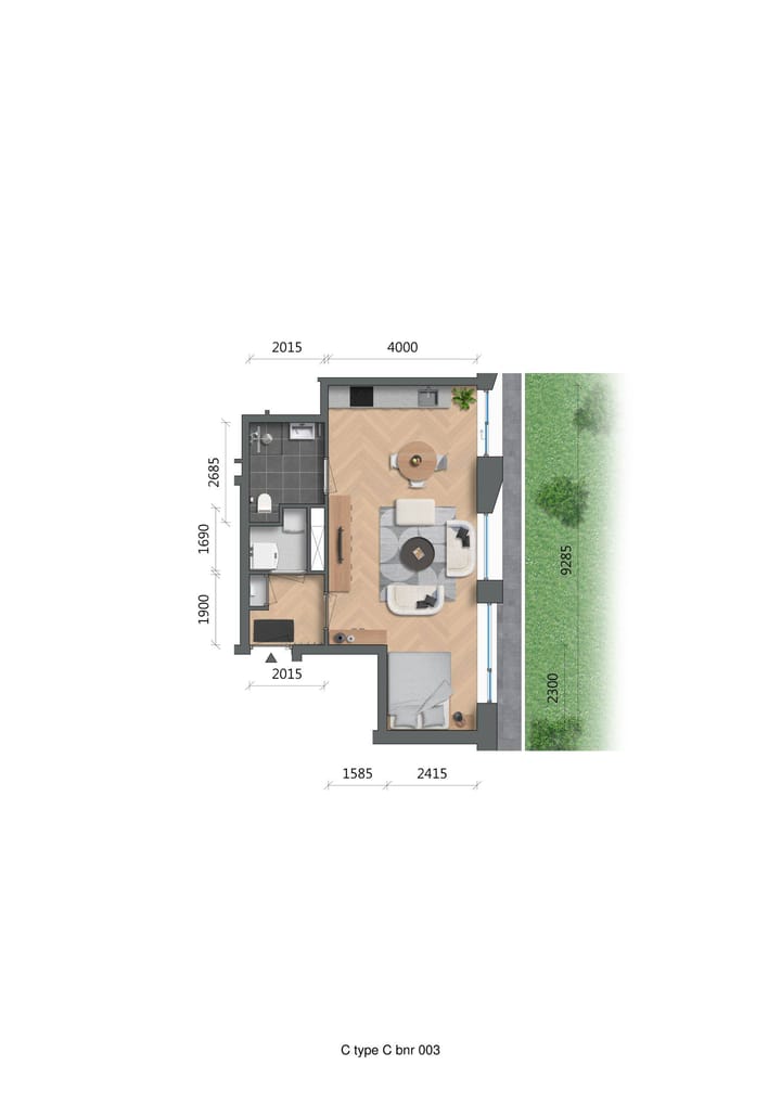 Foto 3 van De Zwaan - Oostertoren - Appartementen (Bouwnr. C0.03)
