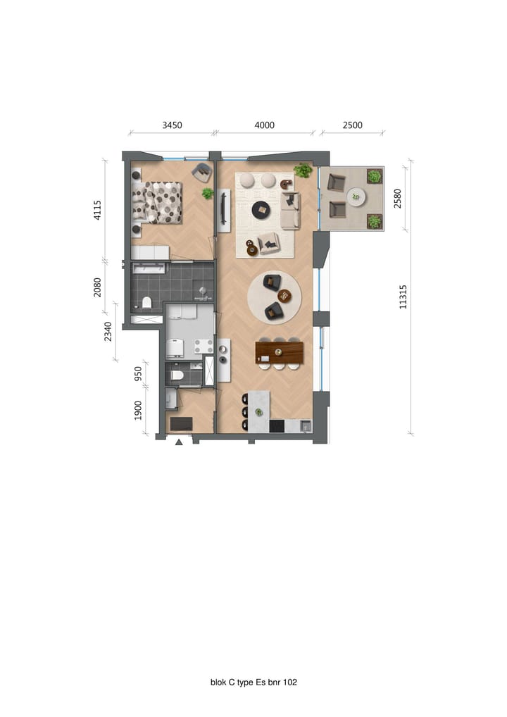 Foto 3 van De Zwaan - Oostertoren - Appartementen (Bouwnr. C1.02)