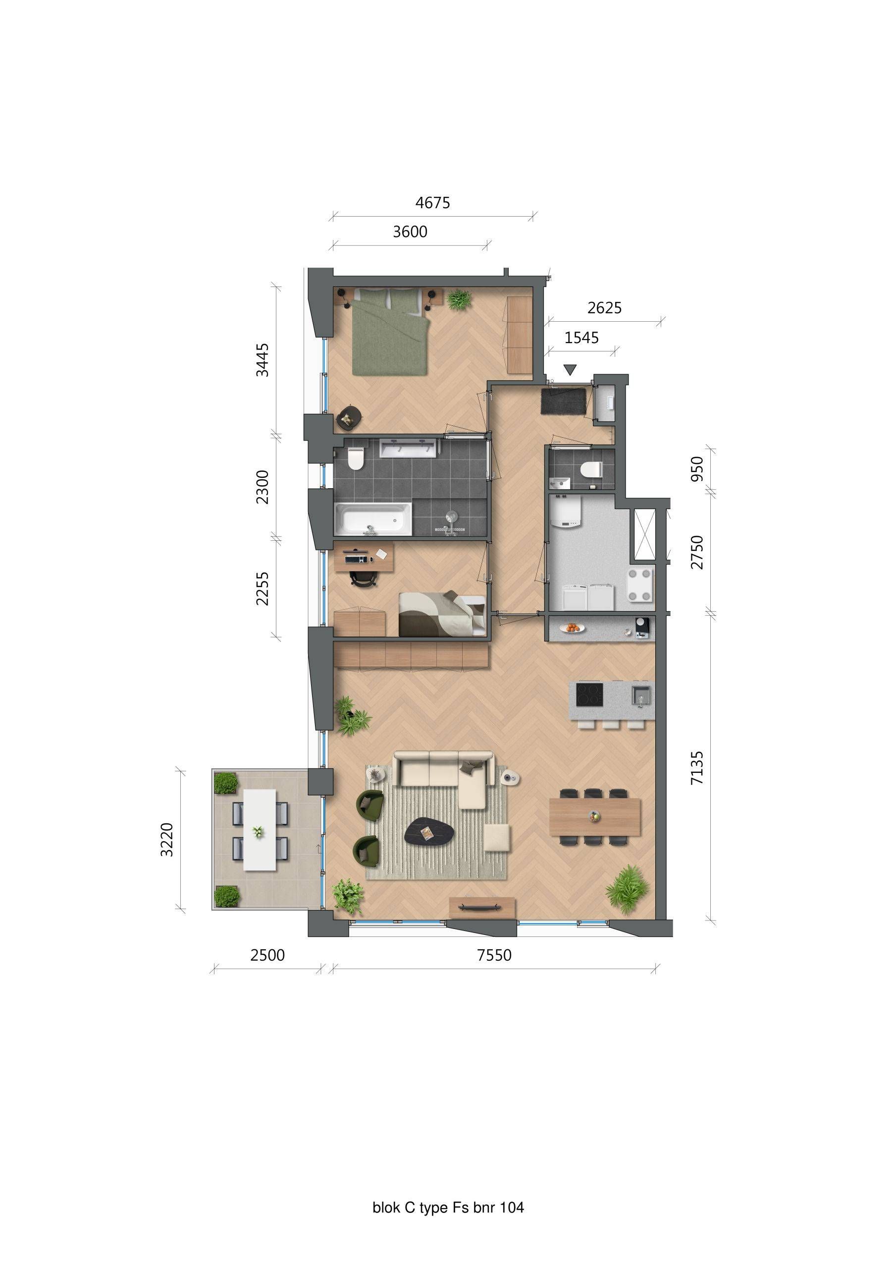 Foto 3 van De Zwaan - Oostertoren - Appartementen (Bouwnr. C2.04)