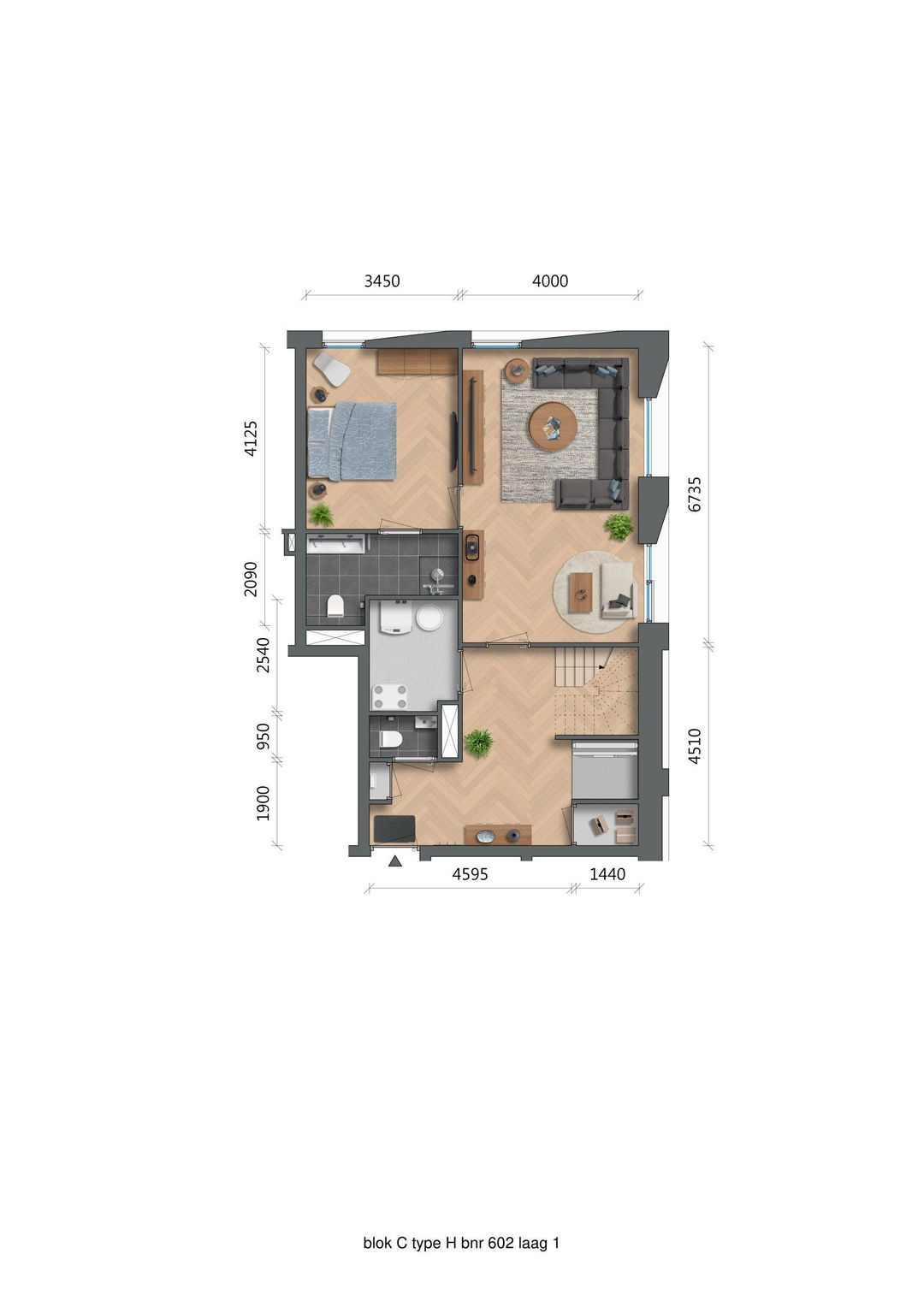 Foto 2 van De Zwaan - Oostertoren - Penthouse (Bouwnr. C6.02)