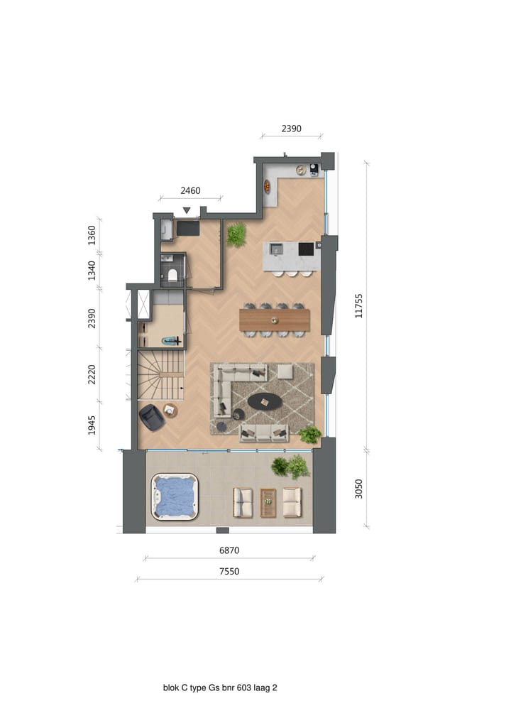 Foto 2 van De Zwaan - Oostertoren - Penthouse (Bouwnr. C6.03)