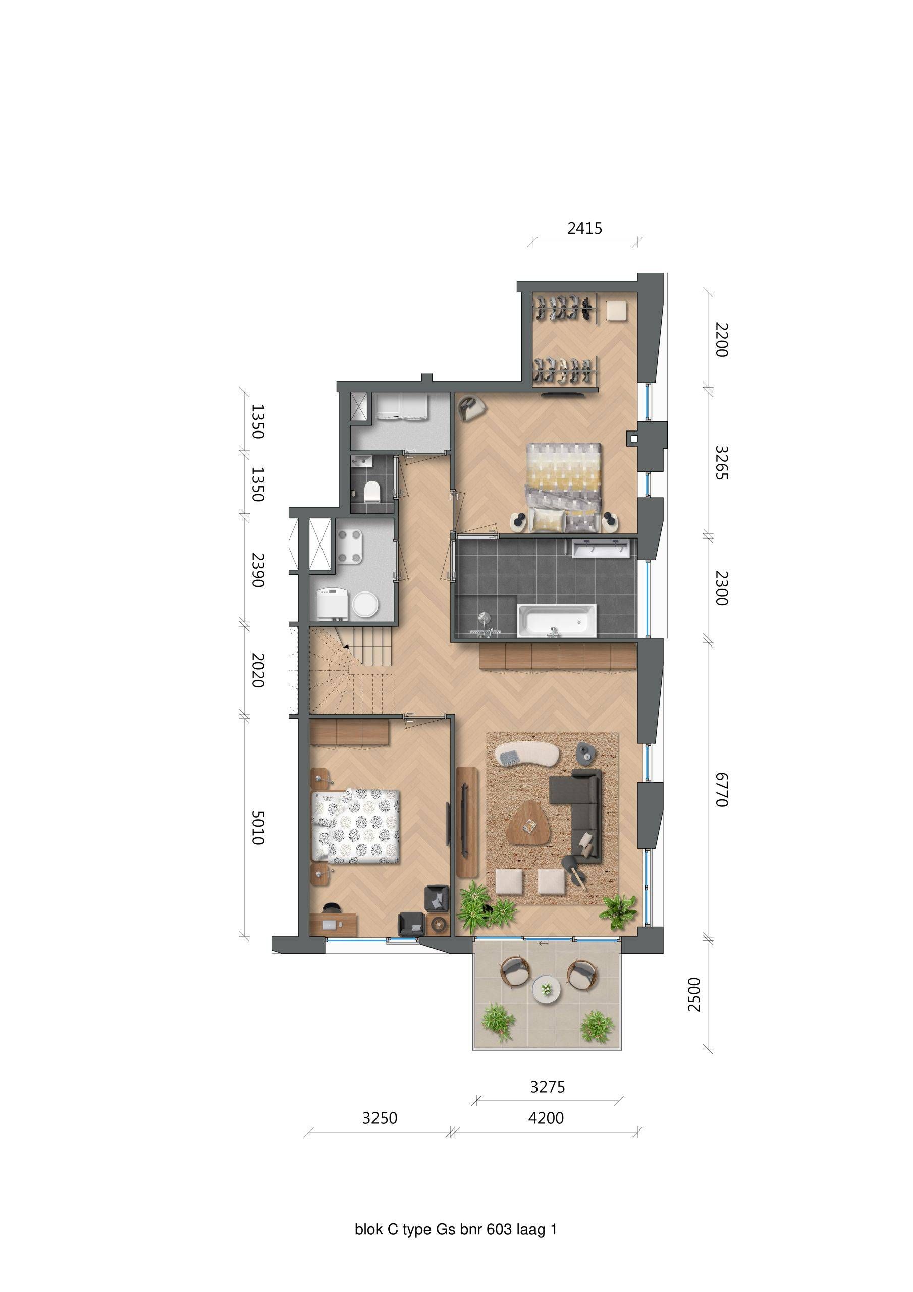 Foto 3 van De Zwaan - Oostertoren - Penthouse (Bouwnr. C6.03)