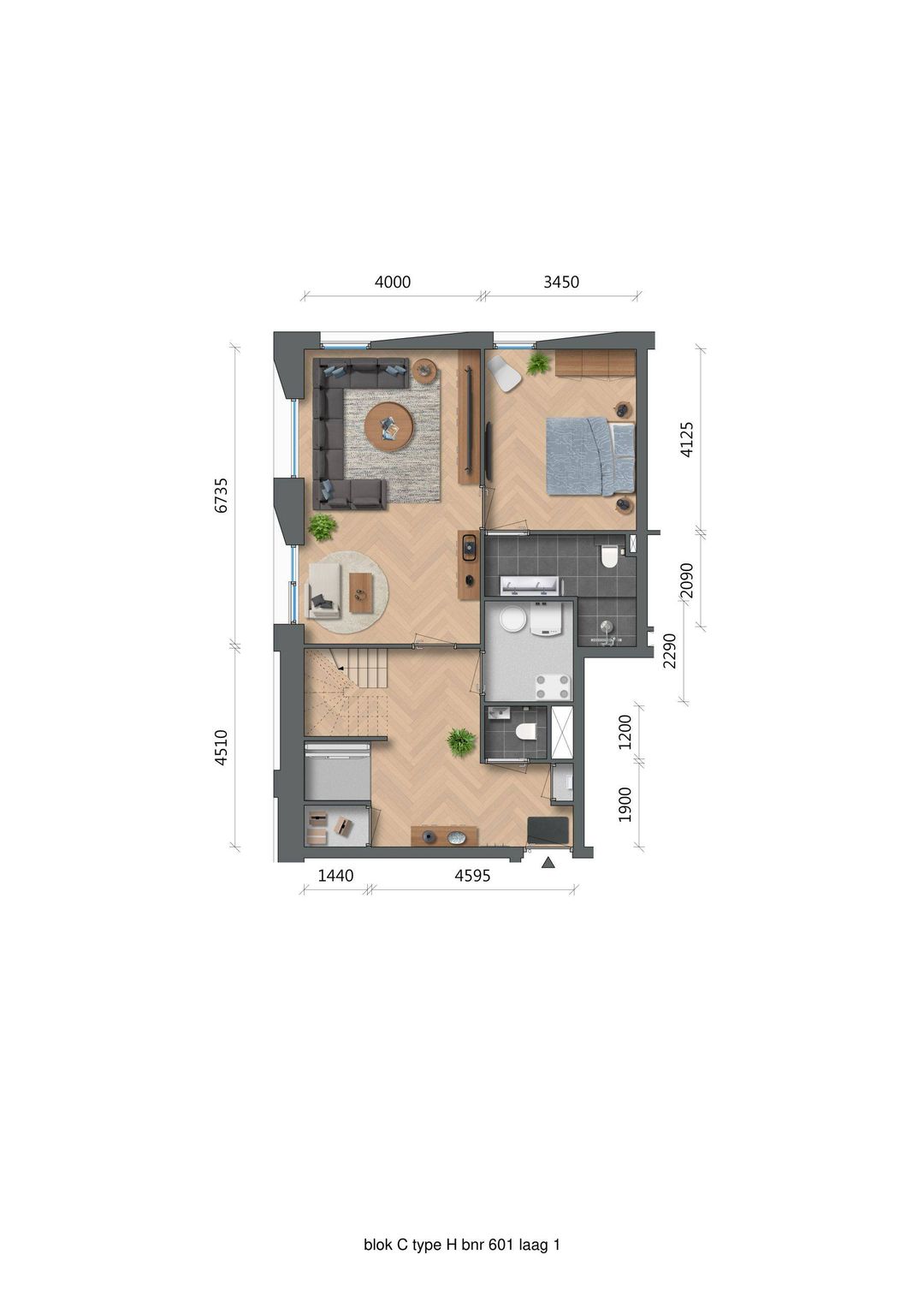 Foto 2 van De Zwaan - Oostertoren - Penthouse (Bouwnr. C6.01)