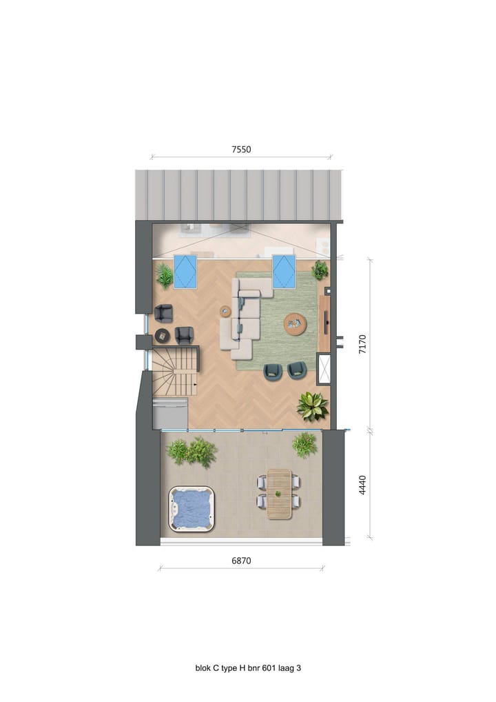 Foto 4 van De Zwaan - Oostertoren - Penthouse (Bouwnr. C6.01)