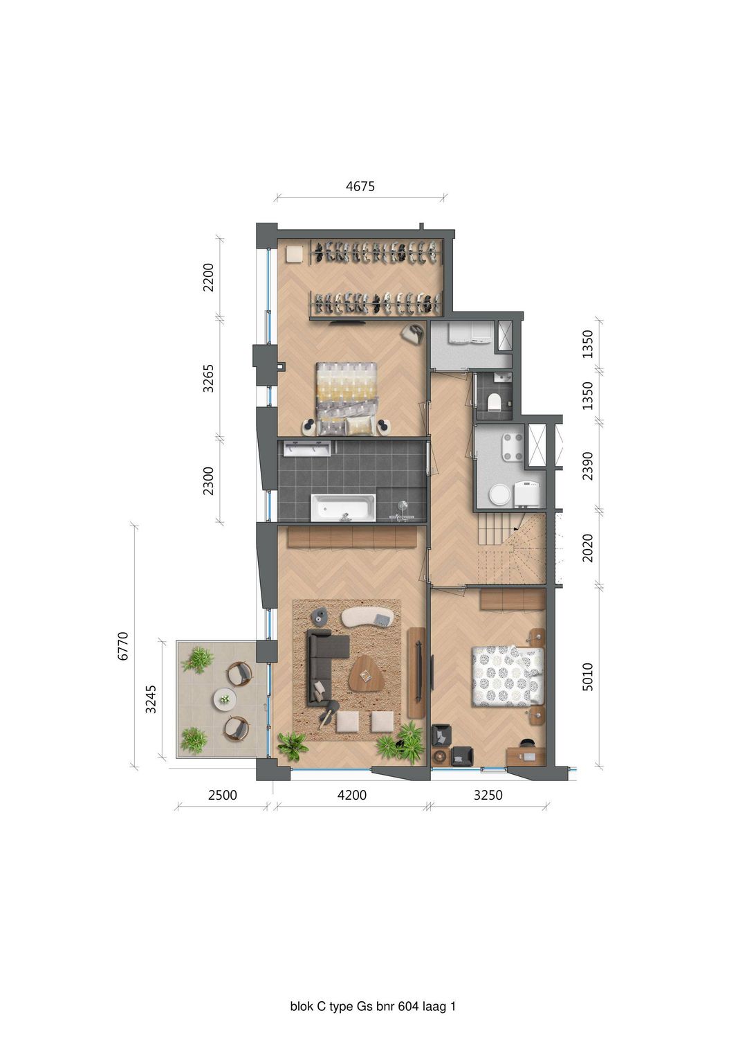 Foto 2 van De Zwaan - Oostertoren - Penthouse (Bouwnr. C6.04)