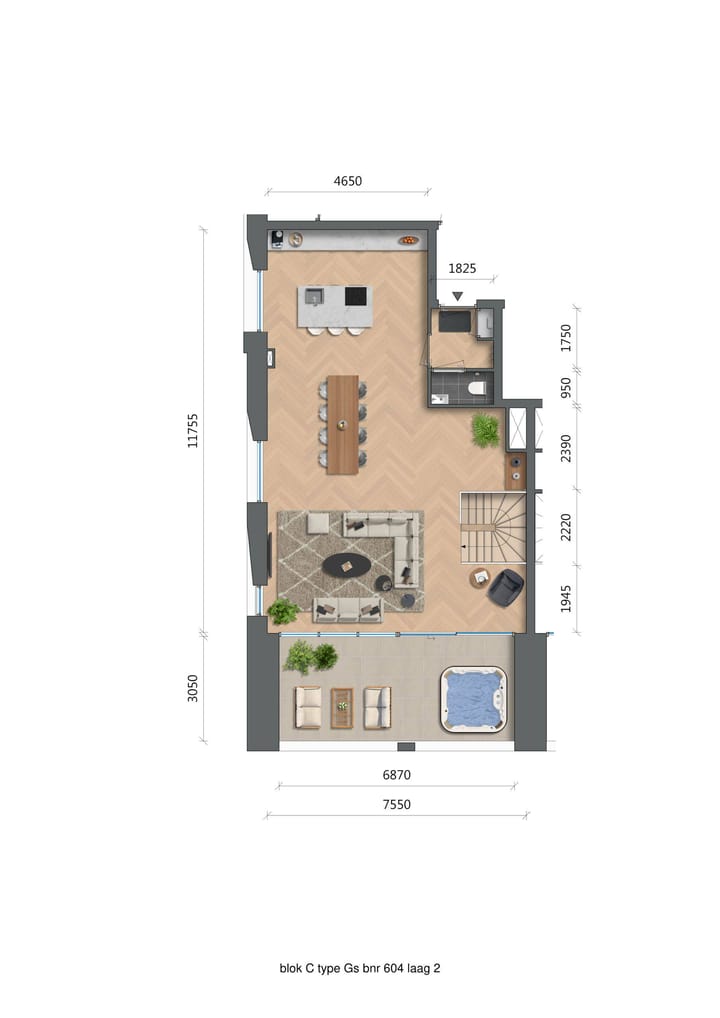 Foto 3 van De Zwaan - Oostertoren - Penthouse (Bouwnr. C6.04)