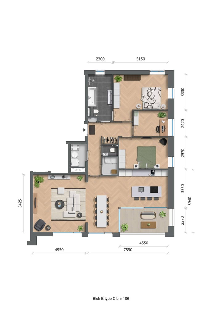 Foto 3 van De Zwaan - Pakhuis - Appartementen (Bouwnr. B1.06)