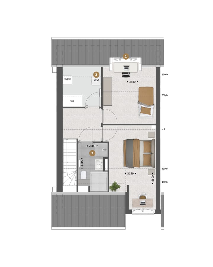 Foto 7 van Levensloopbestendige hoekwoning | E (Bouwnr. 132)