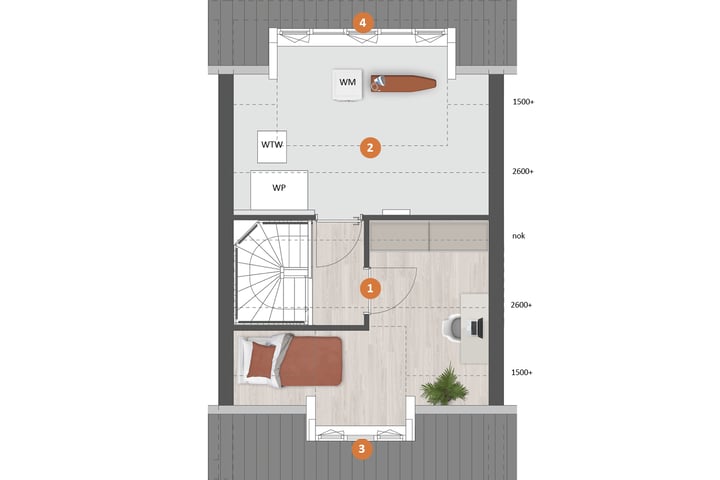 Foto 7 van Tussenwoning | Type C (Bouwnr. 125)