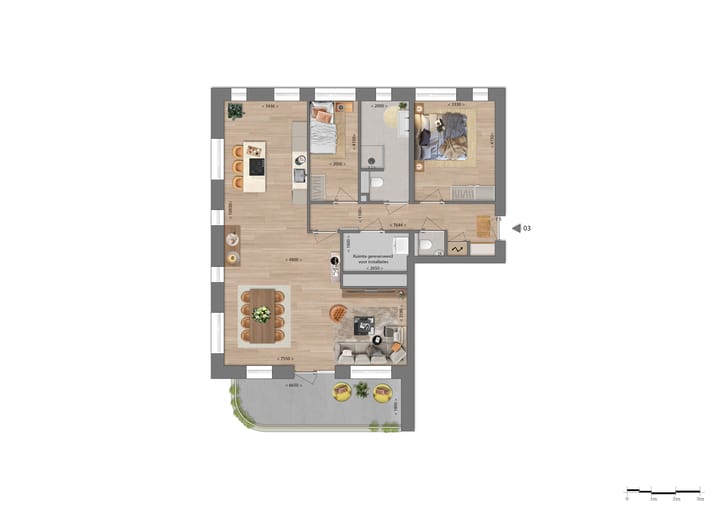 Foto 2 van Het lint, appartement (Bouwnr. 3)