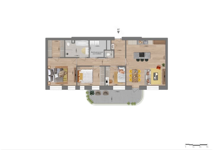 Foto 2 van Het lint, appartement (Bouwnr. 7)