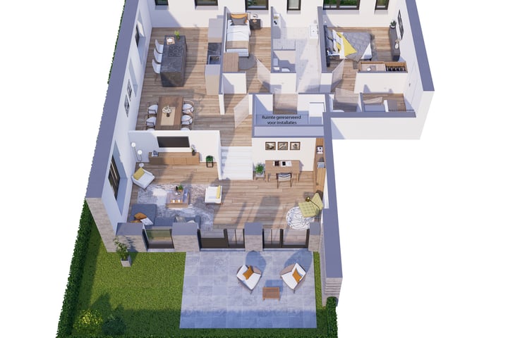 Foto 2 van Het lint, appartement (Bouwnr. 1)