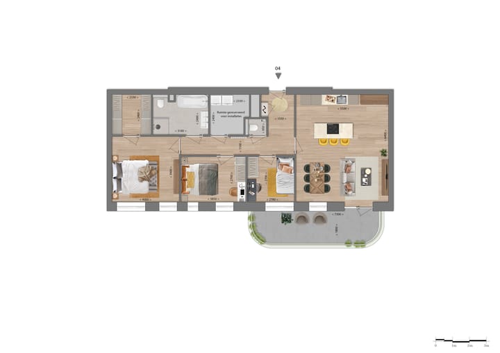 Foto 2 van Het lint, appartement (Bouwnr. 4)