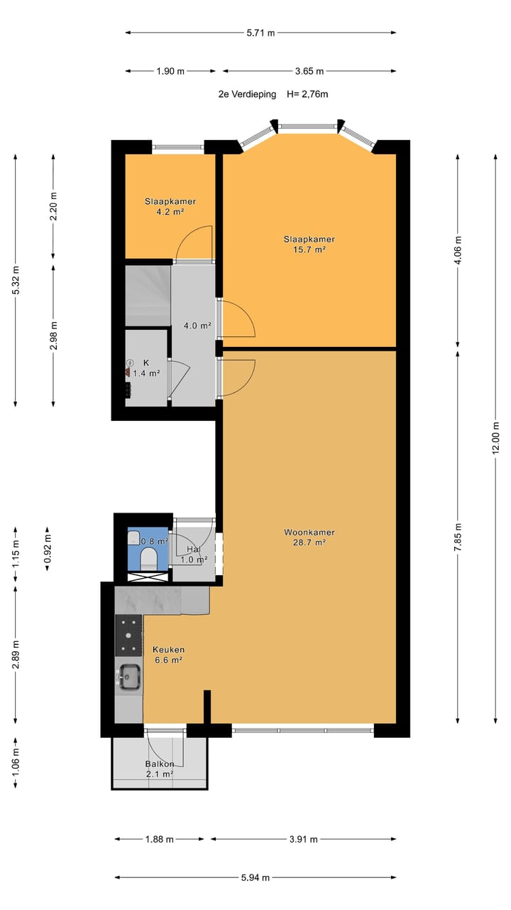 Foto 37 van Van Cittersstraat 33-A01