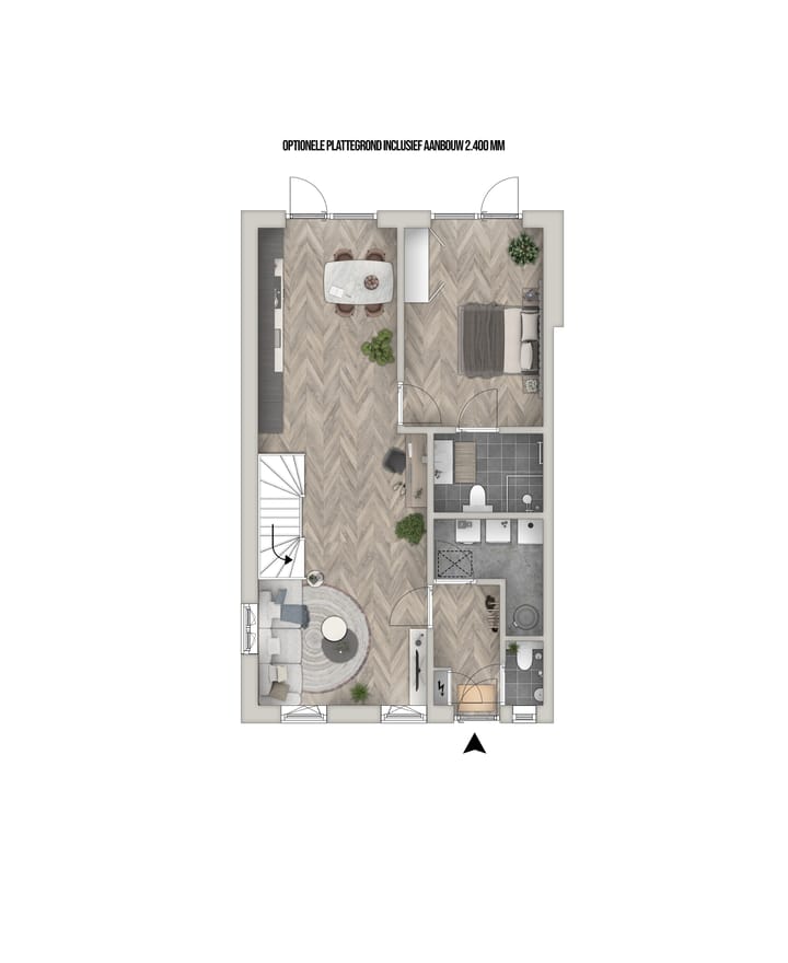 Foto 7 van Borgwoningen - 2^1 kap woning (Bouwnr. 8)