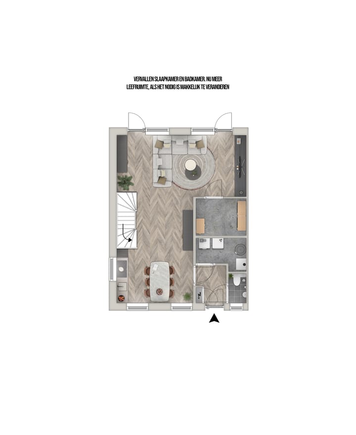 Foto 6 van Borgwoningen - 2^1 kap woning (Bouwnr. 13)