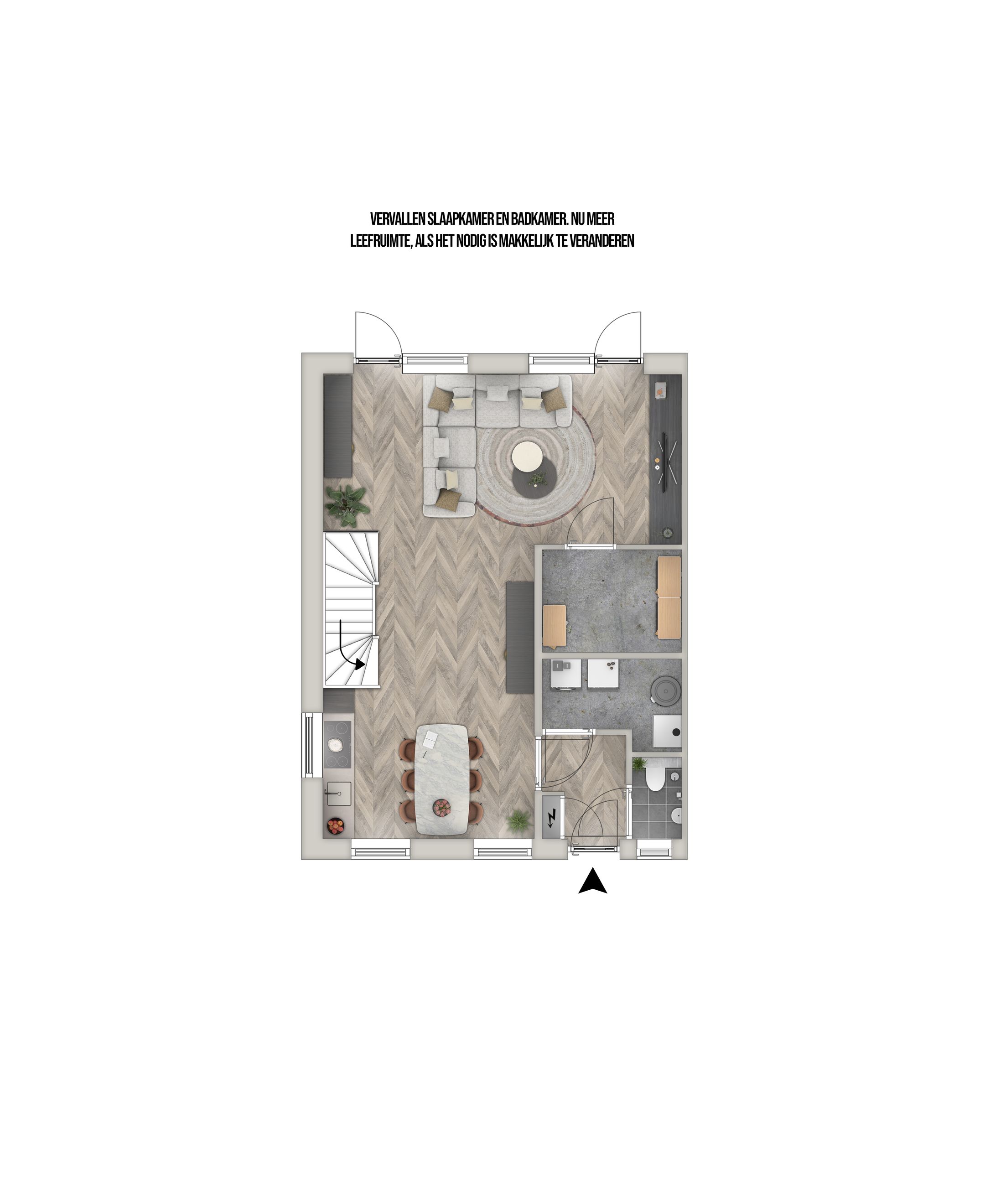 Foto 6 van Borgwoningen - 2^1 kap woning (Bouwnr. 17)