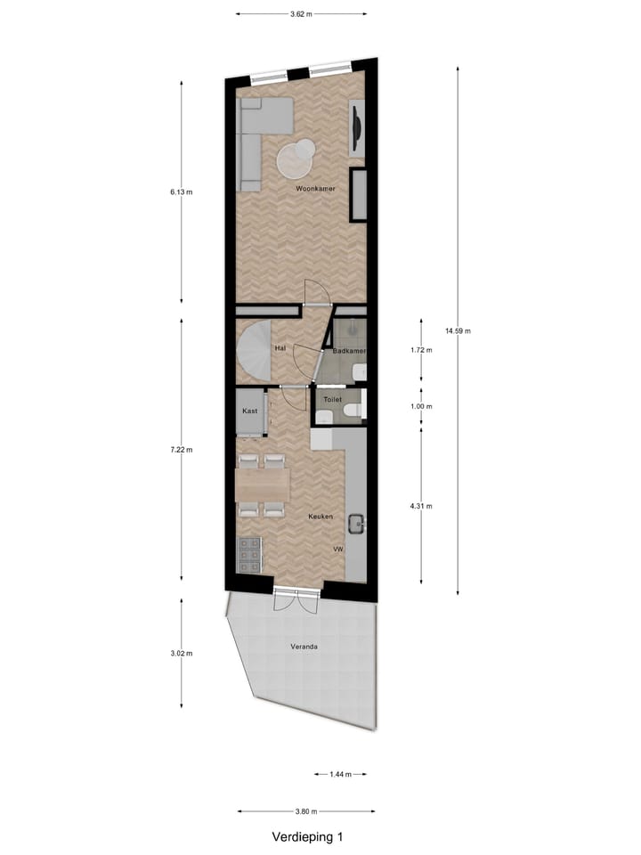 Foto 46 van Schuiffelstraat 1-A