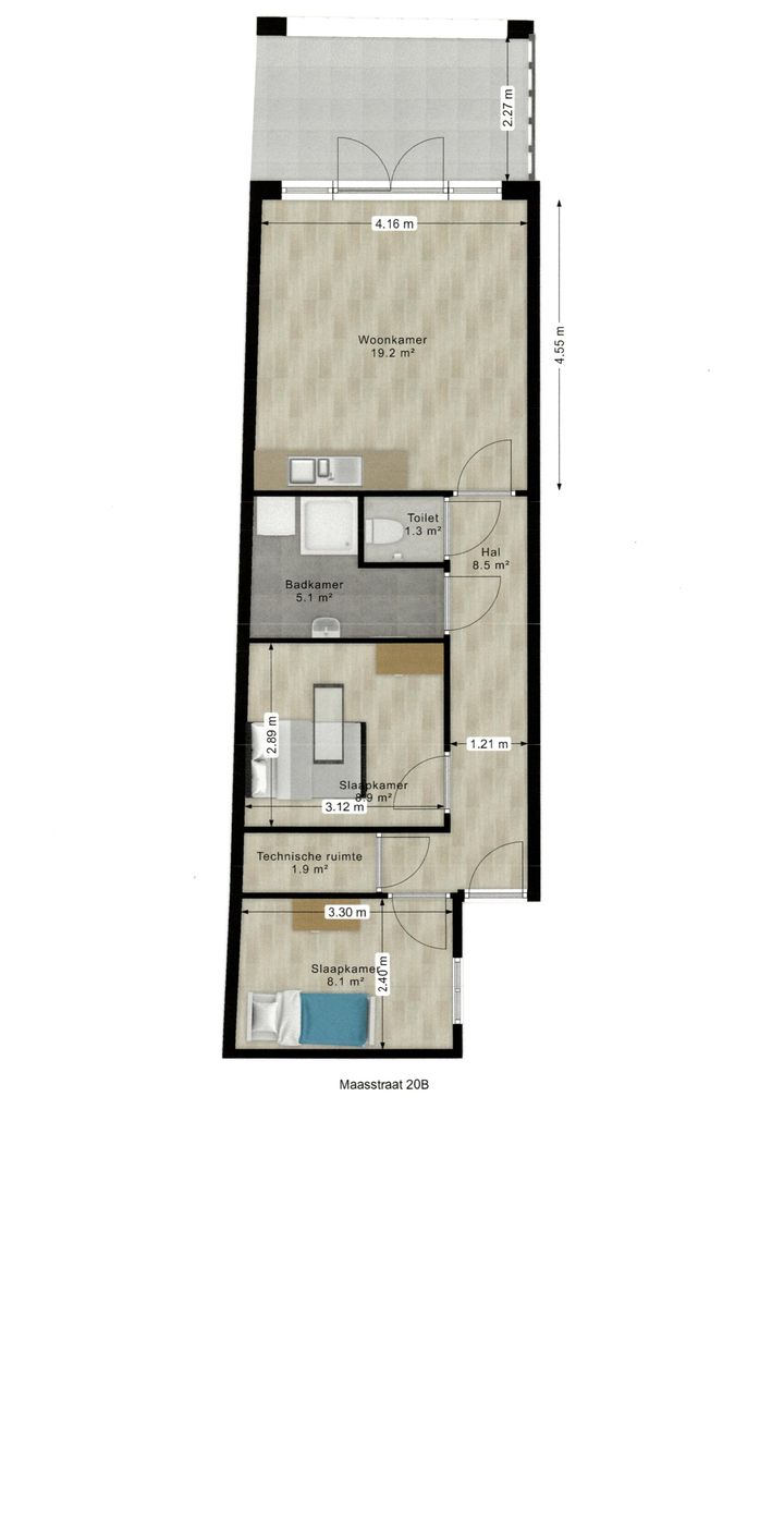 Foto 27 van Maasstraat 20-B