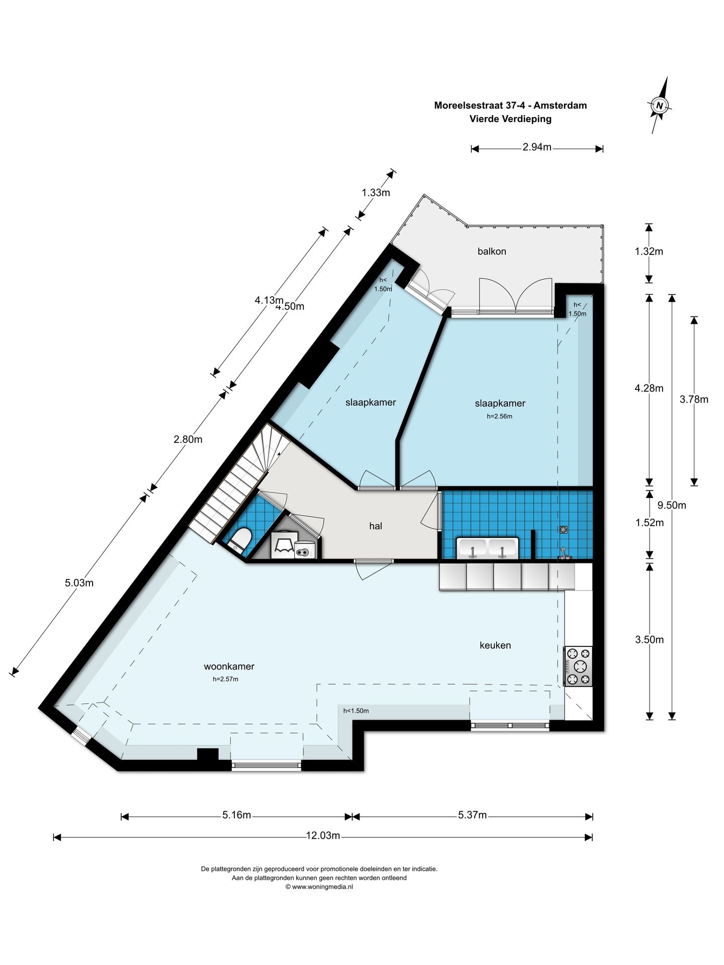 Foto 29 van Moreelsestraat 37-4