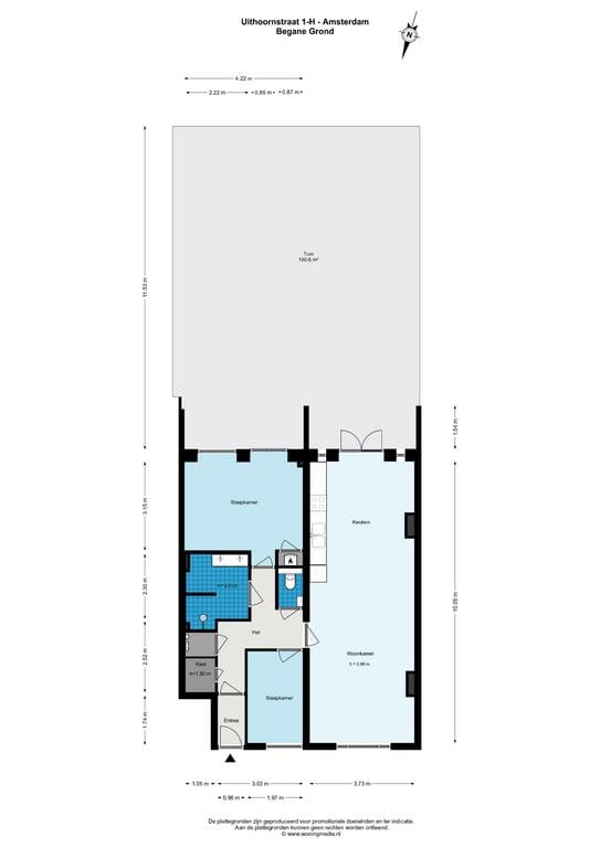 Foto 32 van Uithoornstraat 1-H