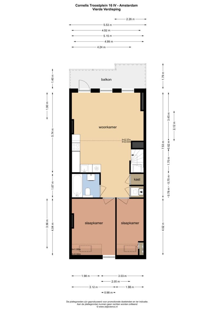 Foto 21 van Cornelis Troostplein 16-4