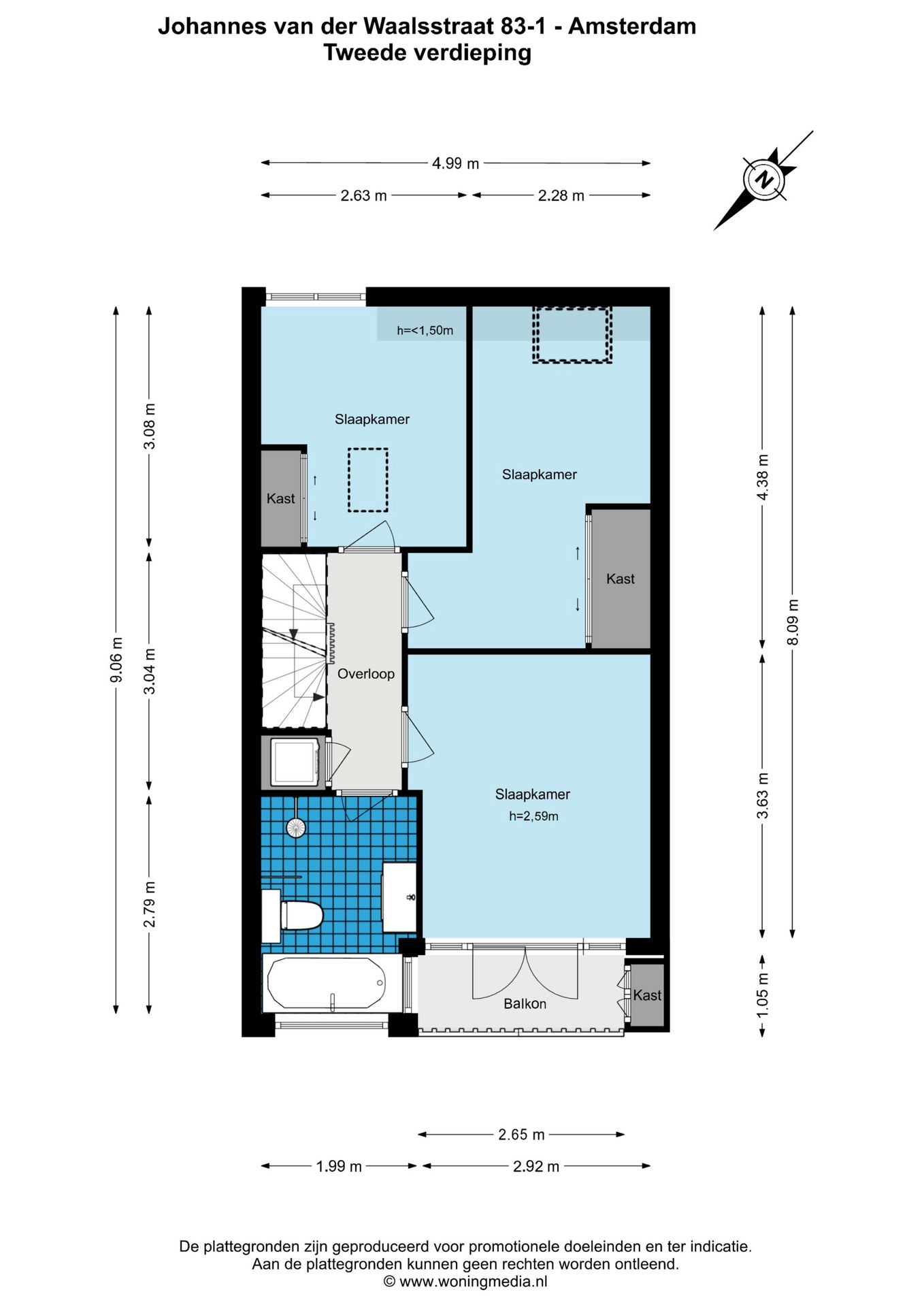 Foto 29 van Johannes van der Waalsstraat 83-1