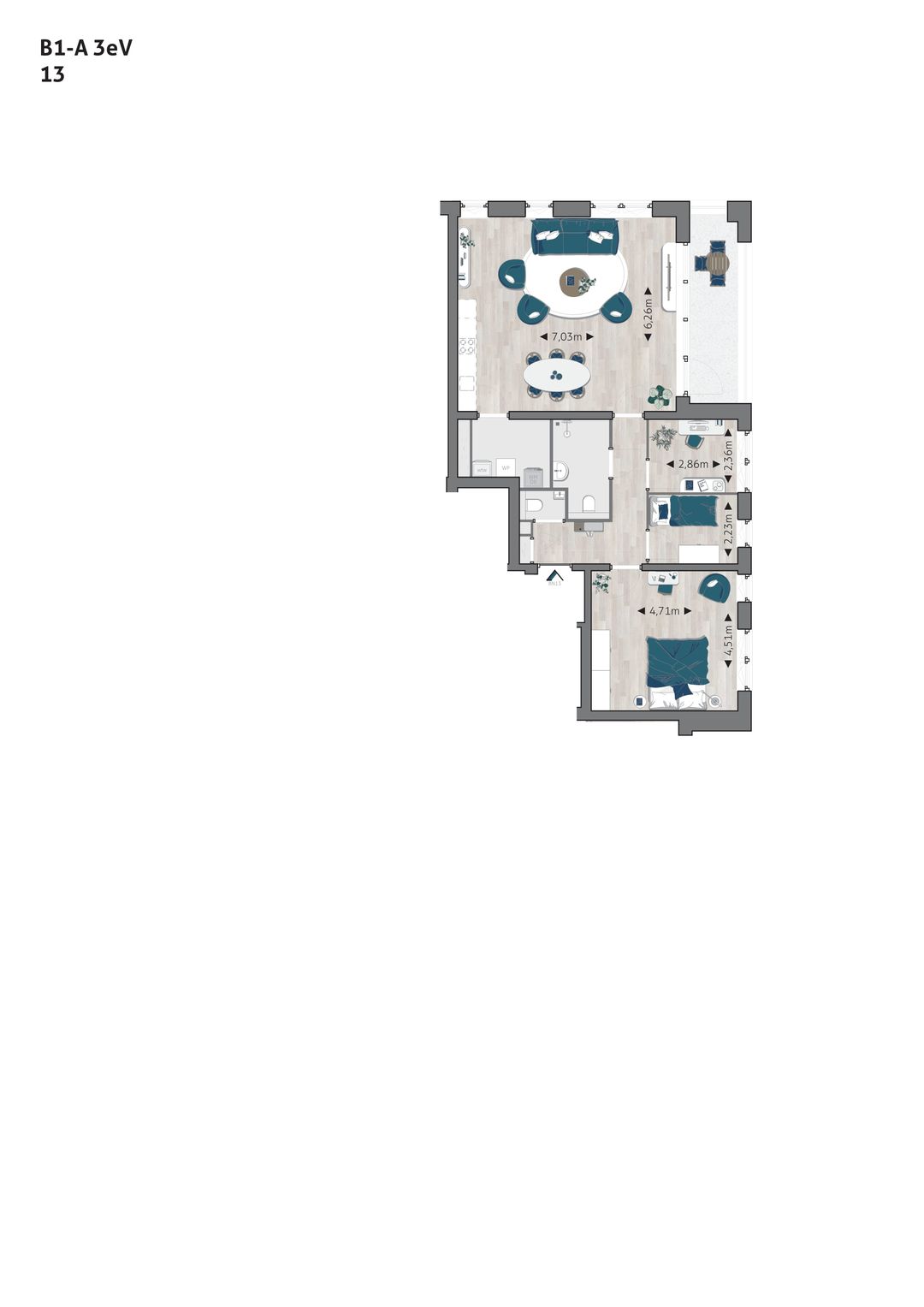 Foto 2 van Type B (Bouwnr. 13)