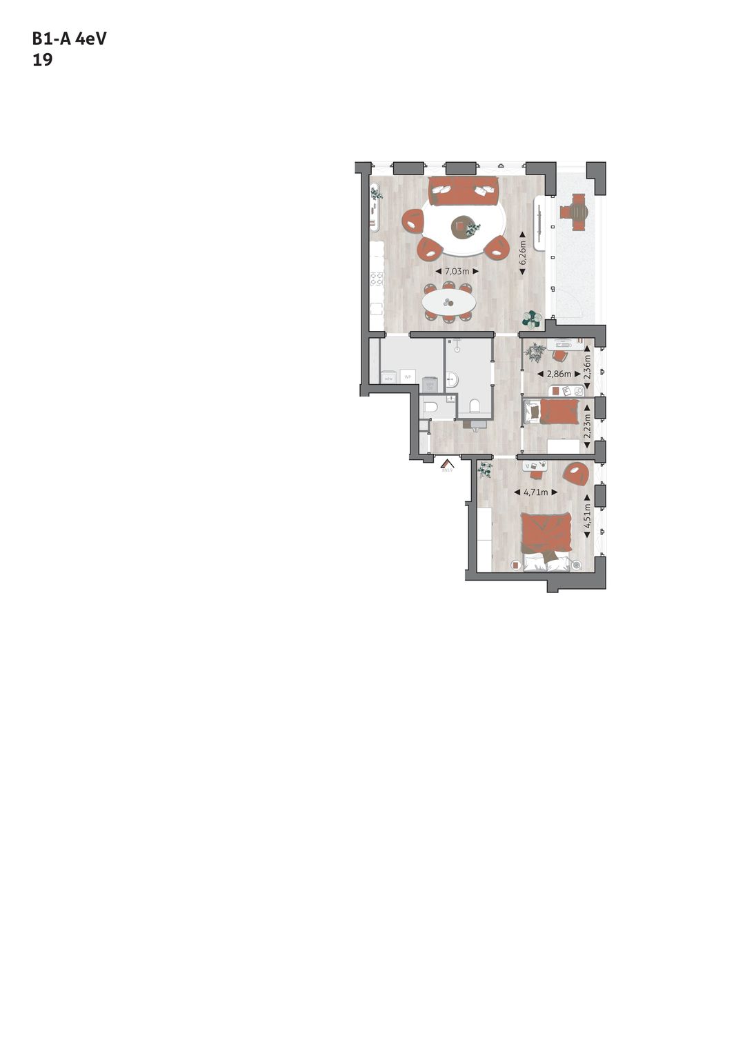 Foto 2 van Type B (Bouwnr. 19)