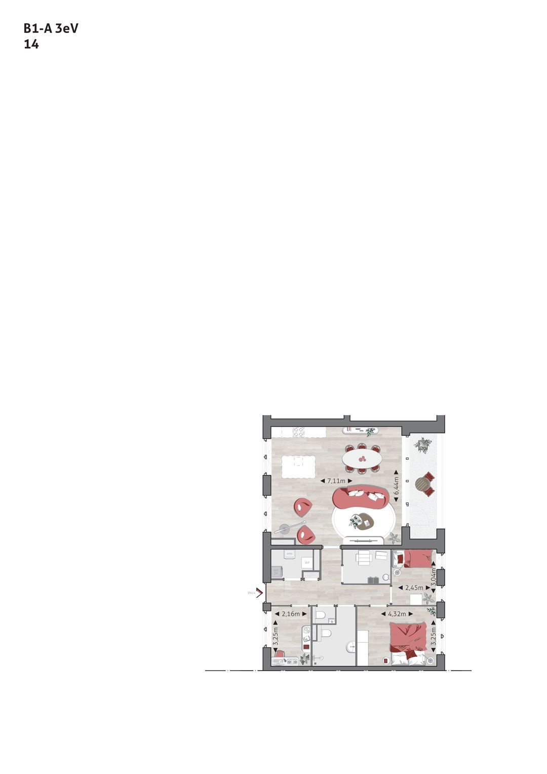 Foto 2 van Type C (Bouwnr. 14)