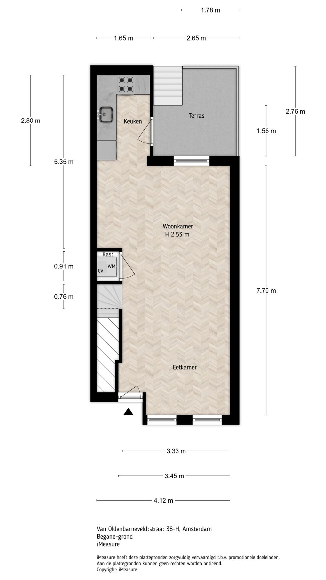 Foto 33 van Van Oldenbarneveldtstraat 38-H