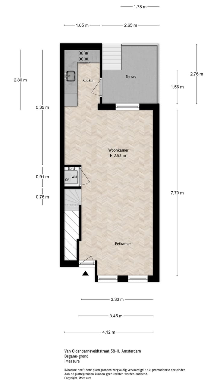 Foto 33 van Van Oldenbarneveldtstraat 38-H