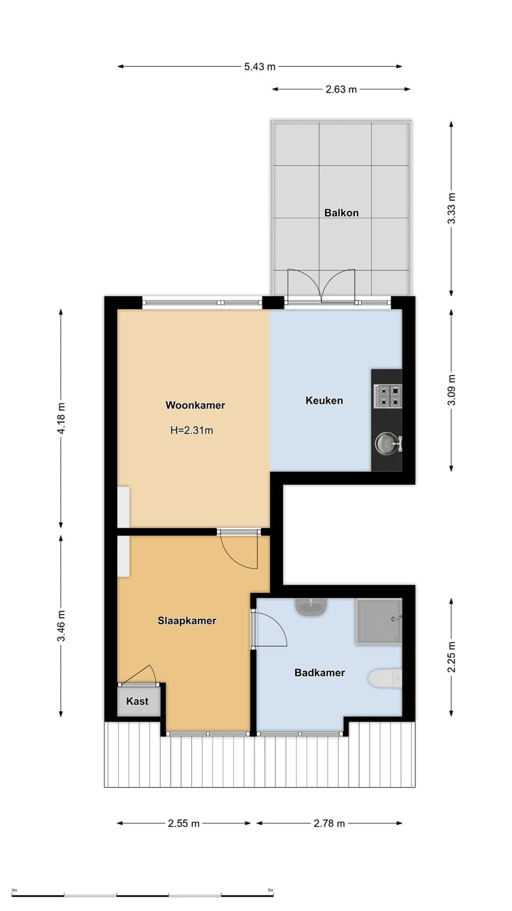 Foto 16 van Langestraat 57-A1