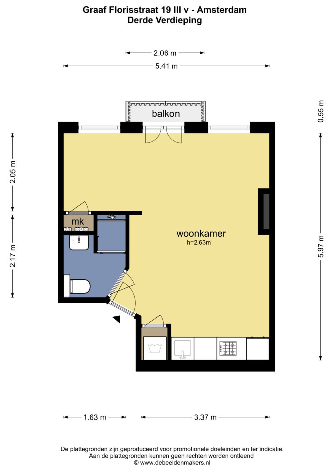 Foto 19 van Graaf Florisstraat 19-3V