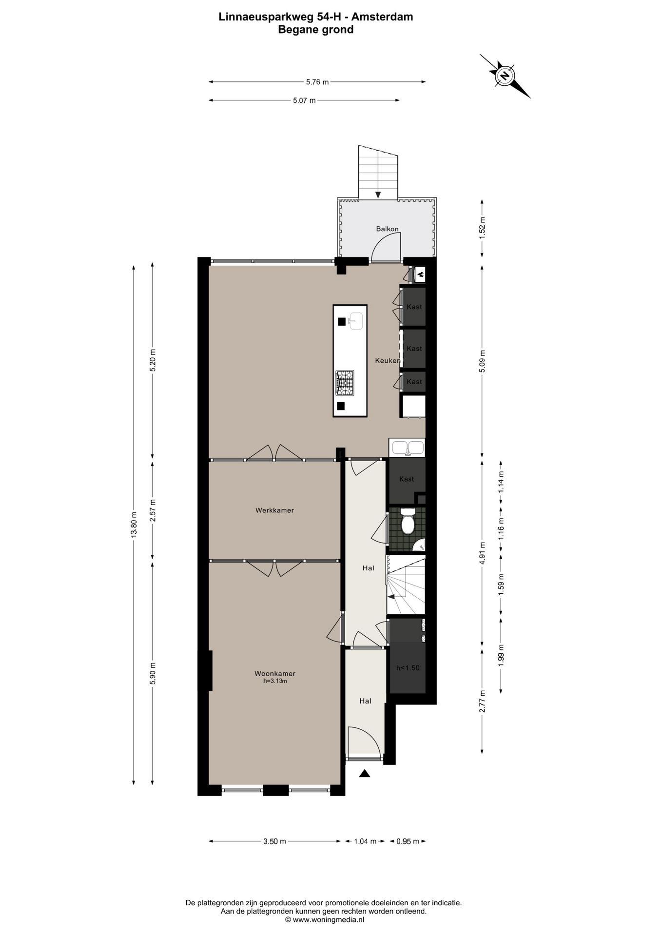 Foto 27 van Linnaeusparkweg 54-H