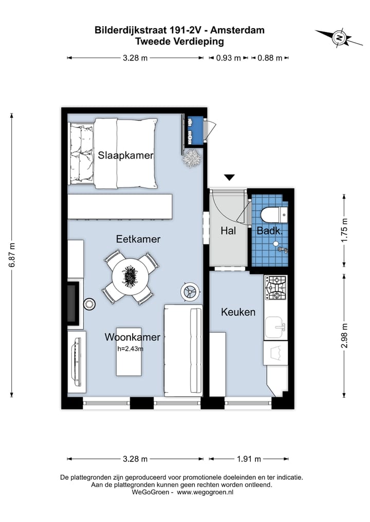 Foto 30 van Bilderdijkstraat 191-2V