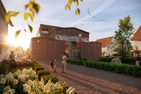 Foto van De Klokkengietery - Hal Fritsen appartementen  Galerijflat