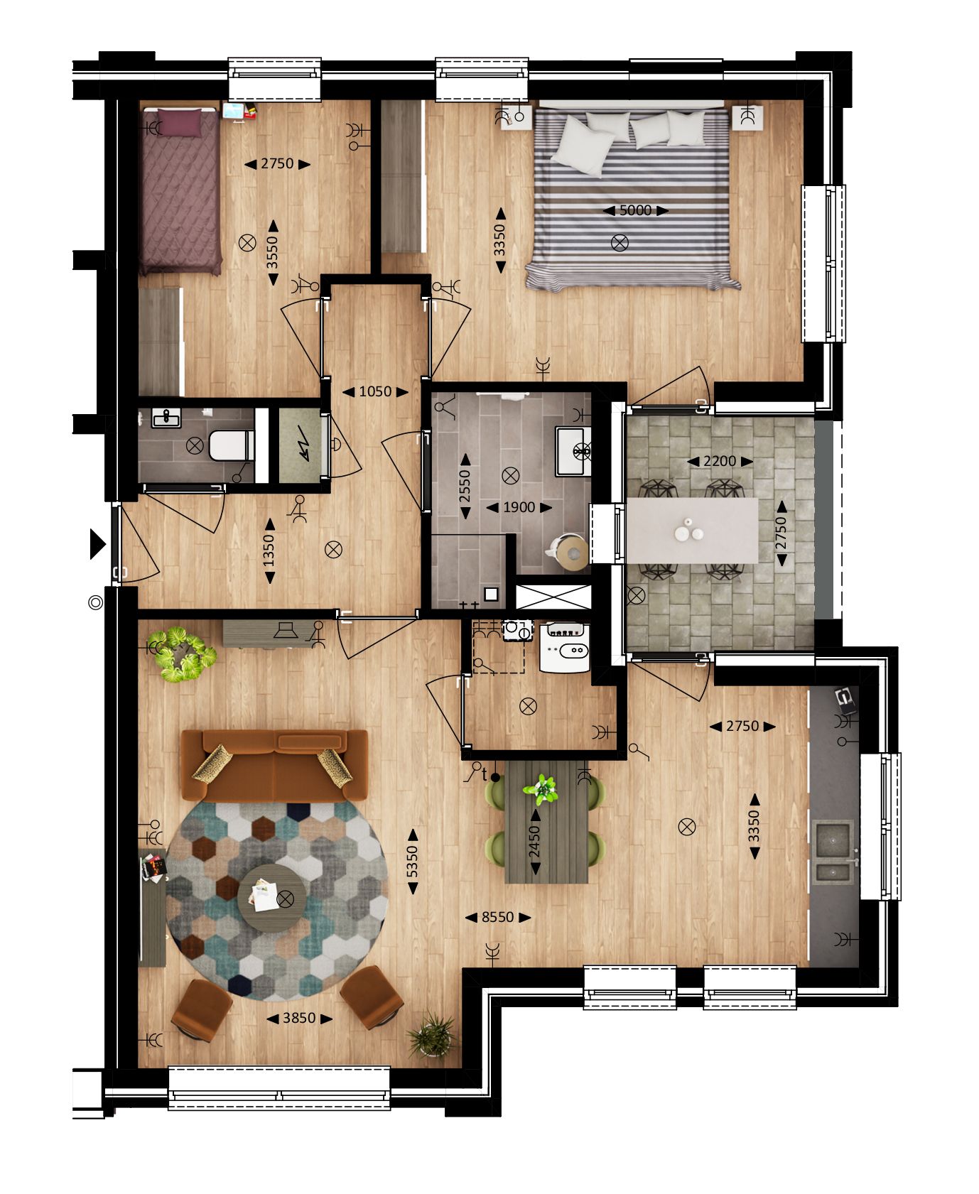 Foto 3 van Appartement (Bouwnr. D2)