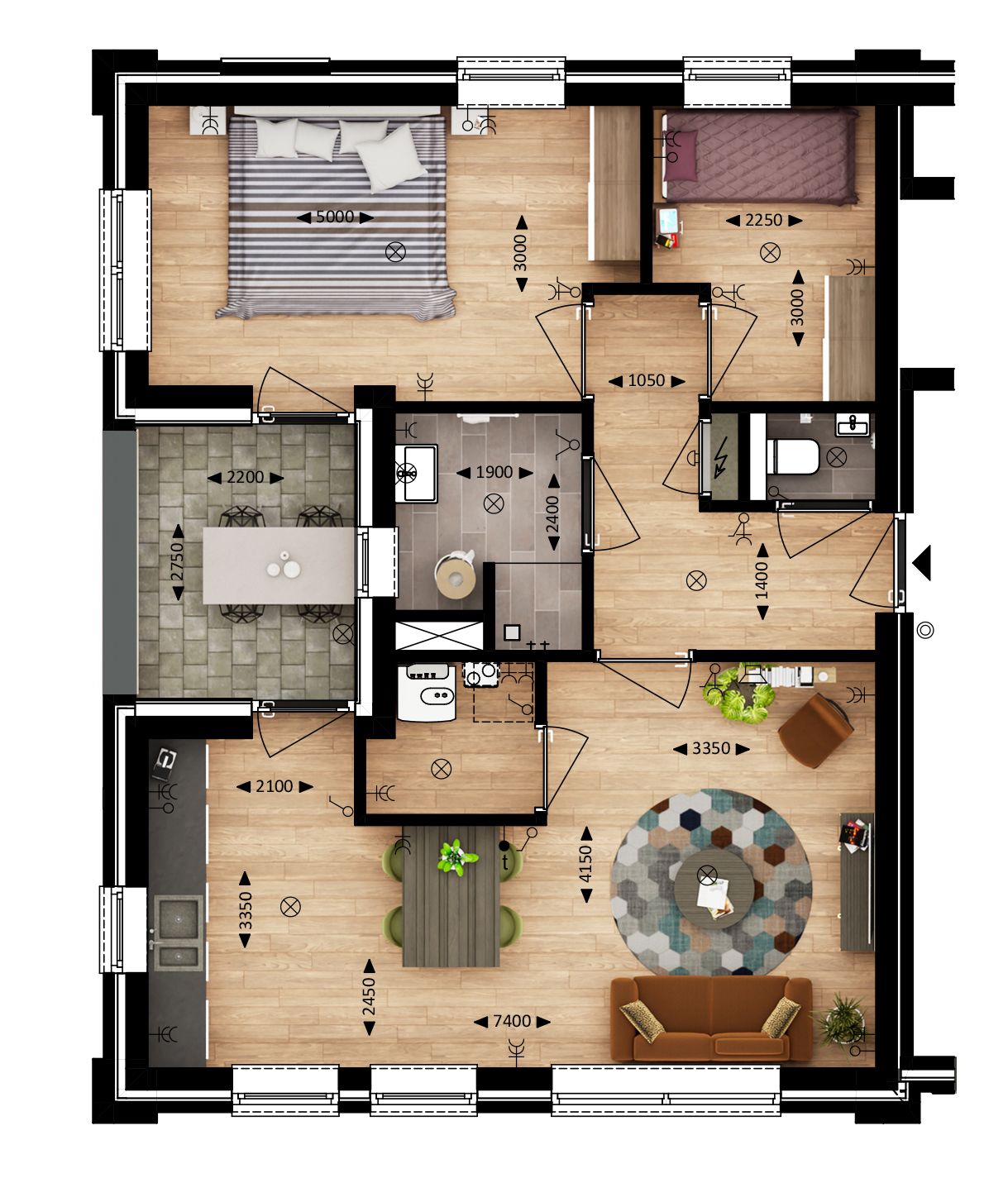 Foto 3 van Appartement (Bouwnr. O3)