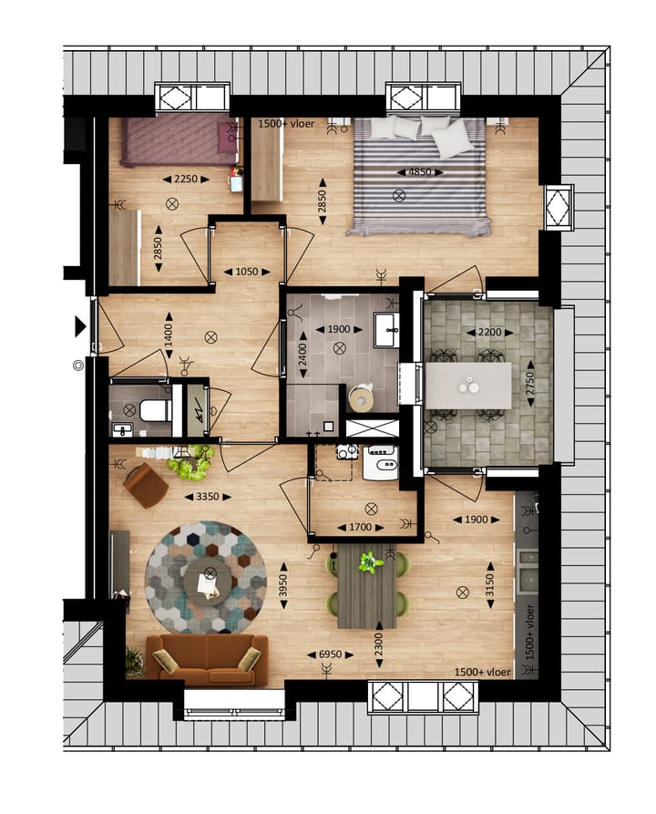 Foto 3 van Appartement (Bouwnr. O6)