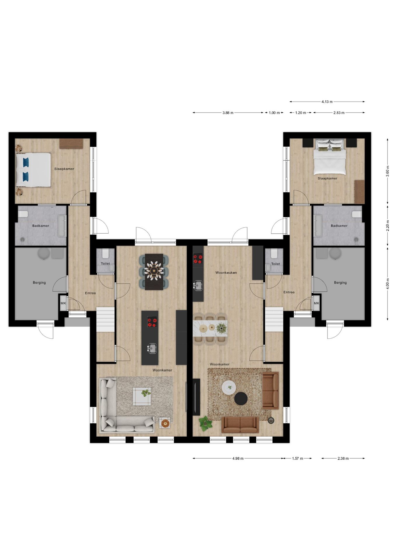 Foto 4 van Tweekappers Levensloop Rogge bwnr 57 t/m 62