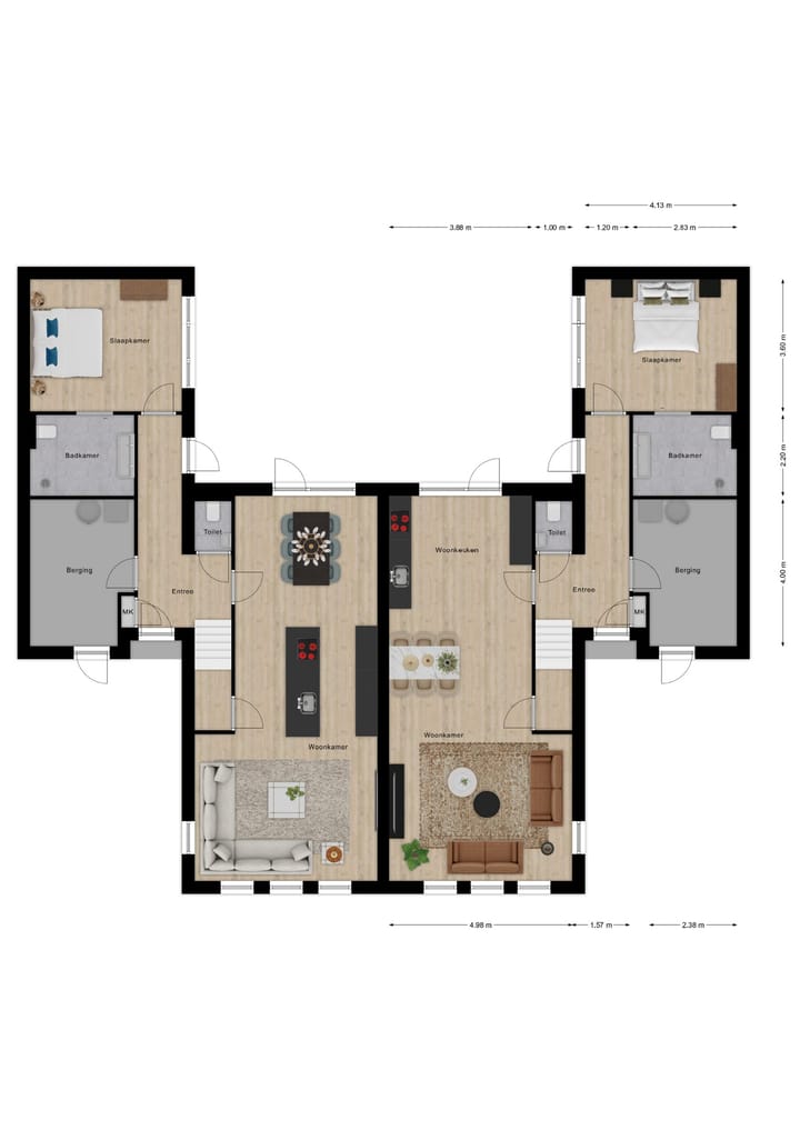 Foto 4 van Tweekappers Levensloop Rogge bwnr 57 t/m 62