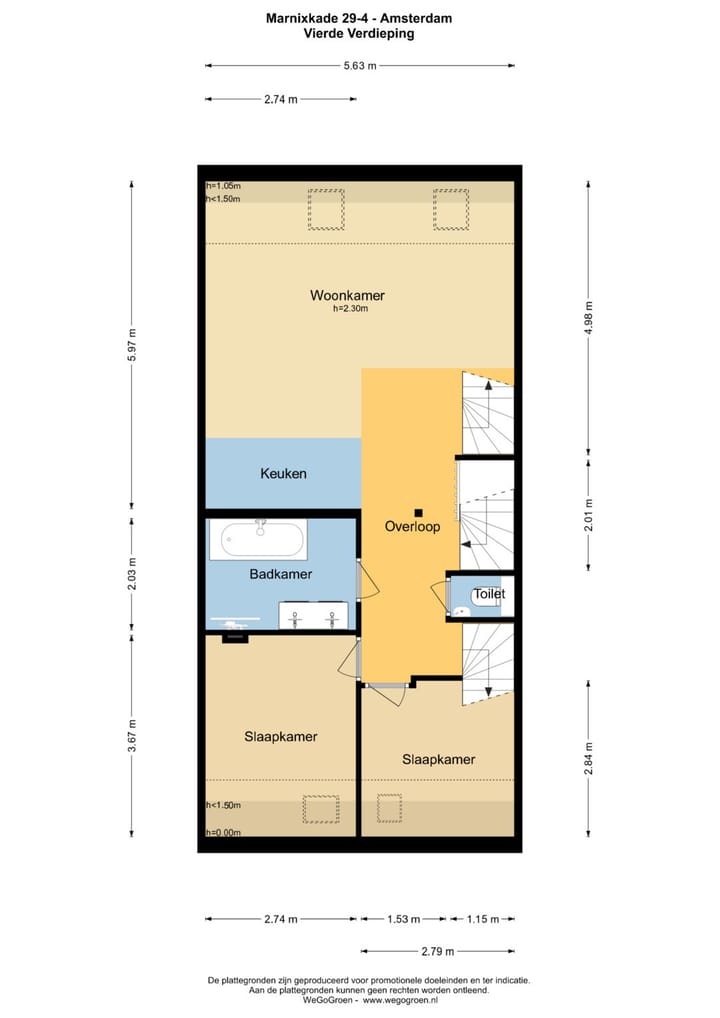 Foto 25 van Marnixkade 29-4