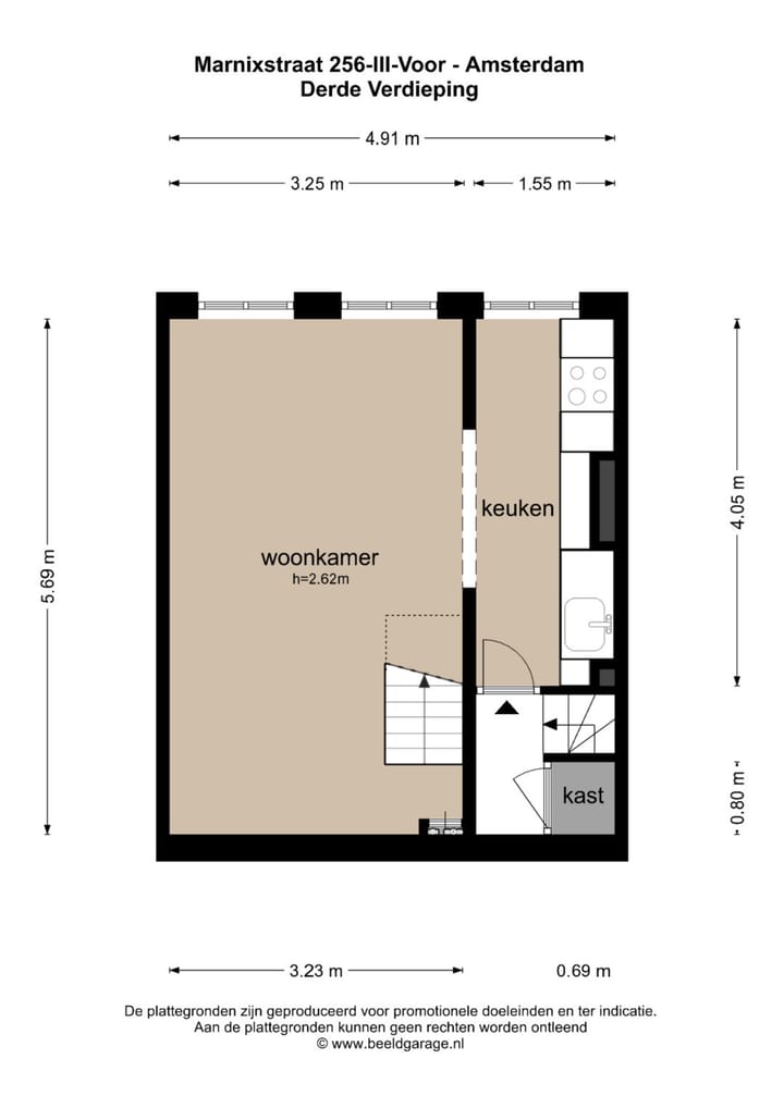 Photo 23 of Marnixstraat 265-3V