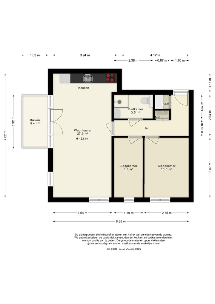 Foto 29 van Olivier van Noortstraat 4-F