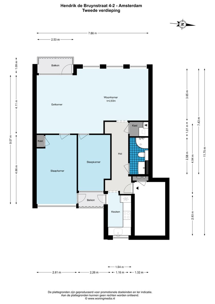 Foto 32 van Hendrik de Bruynstraat 4-2